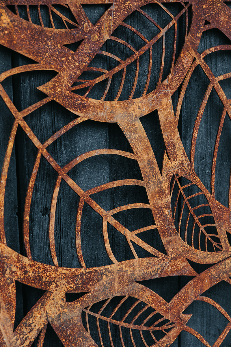 Weland Design corten trädgårdsdesign