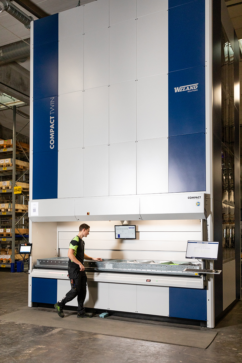 Weland Solutions hissautomat lagerhantering